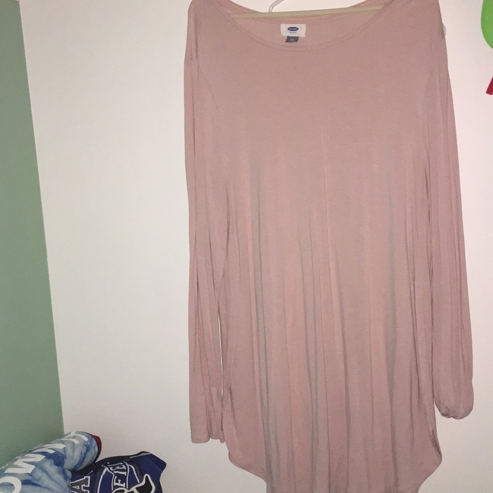 light pink long sleeve